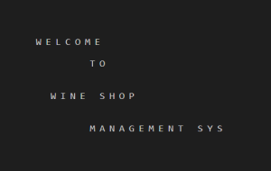 Wine Shop Management System using C++