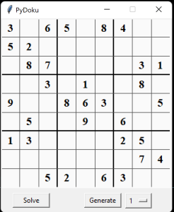 Python Sudoku Solver