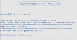 Complaint Management System using C++ (With Source Code) Complaint Management System using C++