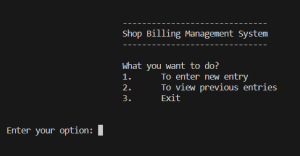 Shop Billing System Using C++