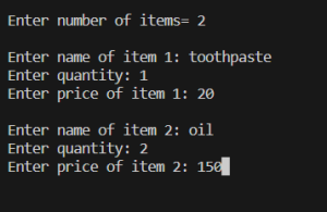 Shop Billing System Using C++