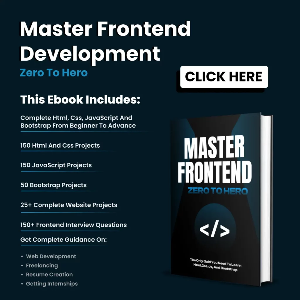 Master Frontend Development Zero to Hero E-Book
