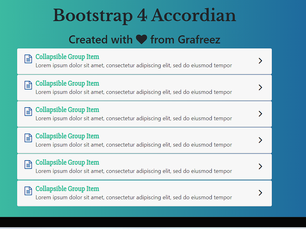 20+ Bootstrap Accordions Style - CodeWithRandom