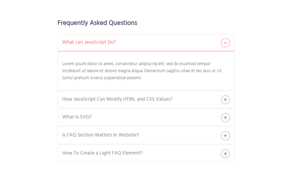 Creating FAQ section design FAQs section designe