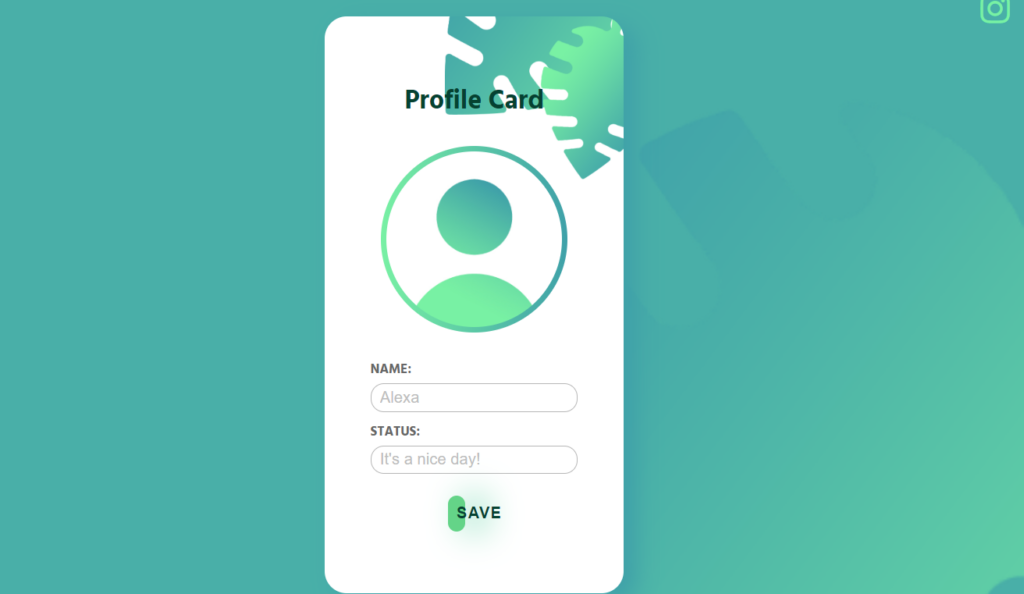 How to add an image in react Profile card with React.js