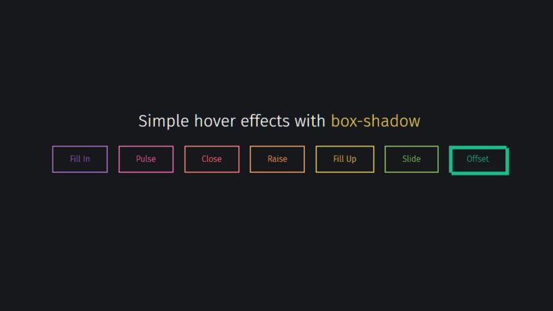 33+ CSS Button Hover Effects Examples